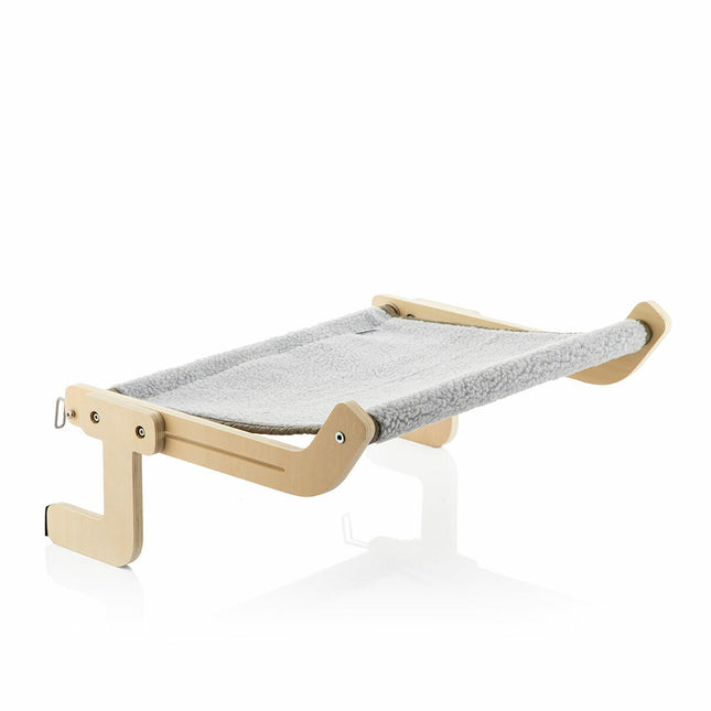 FURVEO - Hanging cat hammock Hamacat, InnovaGoods, grey/beige