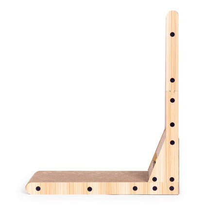 FURVEO - Cardboard Corner Cat Scratcher Bed med leketøy Petsi