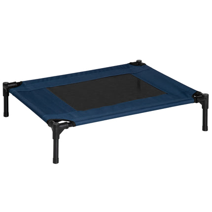 PAWROOM - Hundeseng Hundeseng Utendørs Katteseng Kjæledyrseng Soveplass Stål 600D Oxford Stoff Blå 76,2 X 61 X 18 Cm