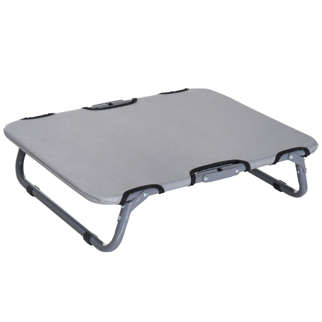 PAWROOM - Outdoor bed for dogs and cats, foldable, grey, 59x46x15 cm