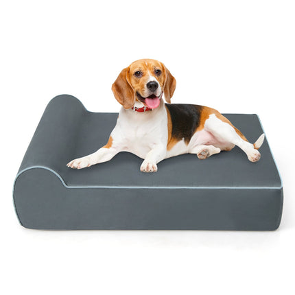 PAWROOM - Orthopedic Dog Bed for Large Dogs, Memory Foam, Gray
