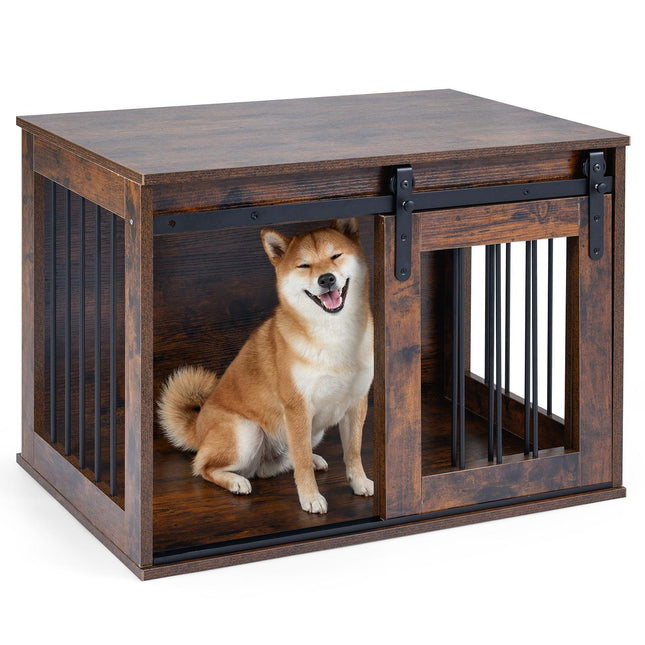 PAWROOM - Hundeburmøbler med skyvedør, 80 cm, brun
