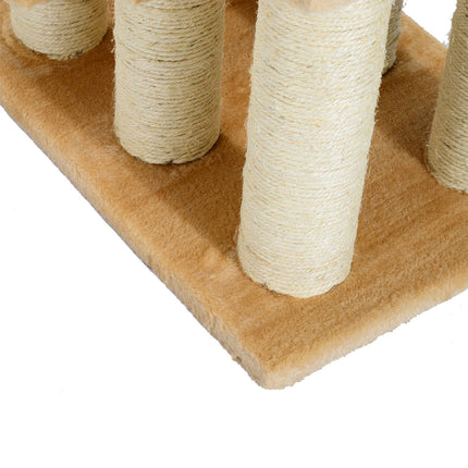PAWROOM - 3-step plush stairs for dogs and cats, cream, 45x35x34 cm