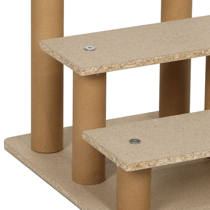 PAWROOM - Pet Stairs 3-Step Plush Look, cats and small dogs, 5 kg