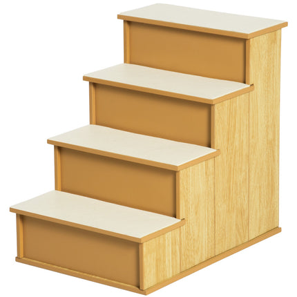 PAWROOM - Pet Stairs for Dogs/Cats, 4 Steps, MDF, Up to 30 kg