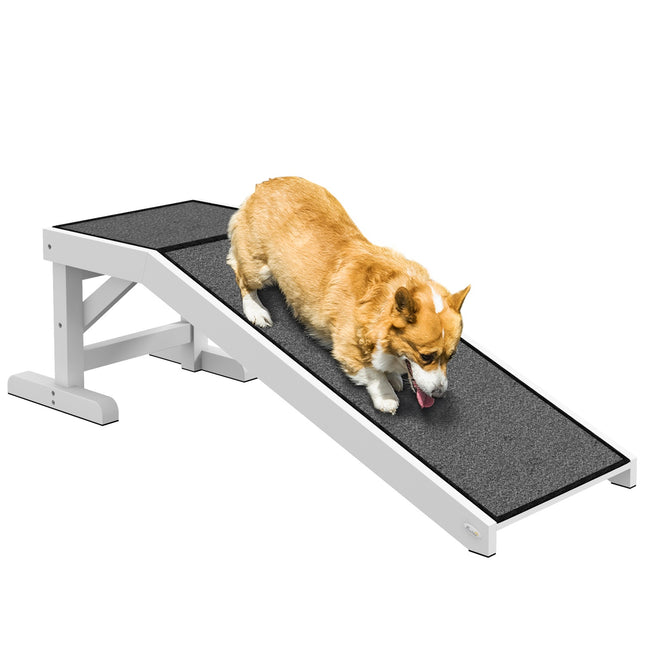 PAWROOM - Dog ramp with non-slip mat, pine, 30 kg capacity