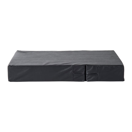 PAWROOM - Pet stairs with folding mat, 2 steps for dogs and cats, black