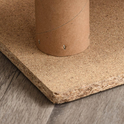 PAWROOM - Pet stairs 4-step dog ramp, plush cover, grey, 60x35x44 cm