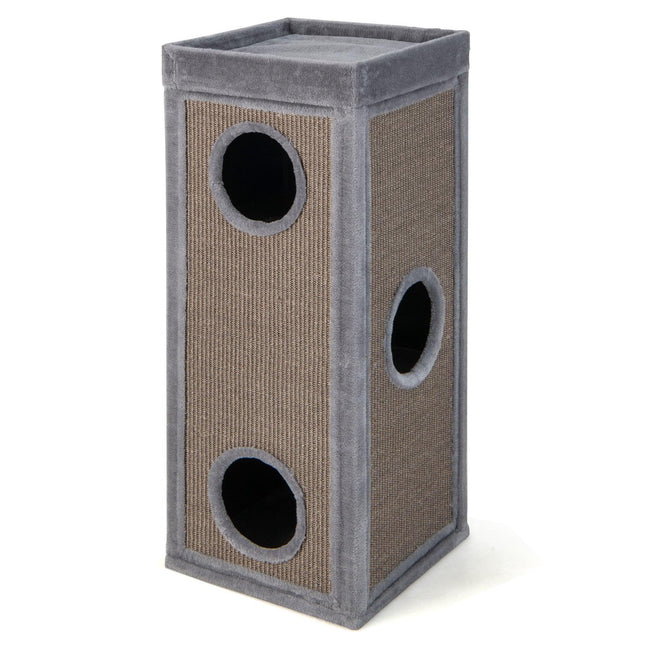 PAWROOM - Kattehytte med 4 etasjer, 99 cm, klorestolper i sisal