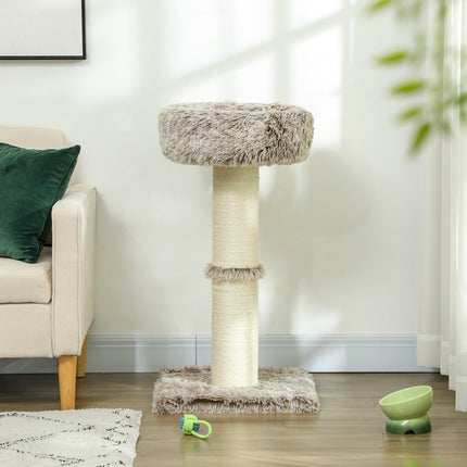 PAWROOM - Cat tree with bed - 87 cm high, sisal, for cats up to 6 kg
