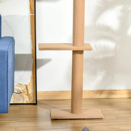 PAWROOM - Adjustable Cat Scratching & Climbing Tree, light brown