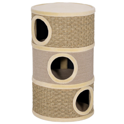 PAWROOM - Cat Tower, 79cm, 3-Level Sisal Scratching Post