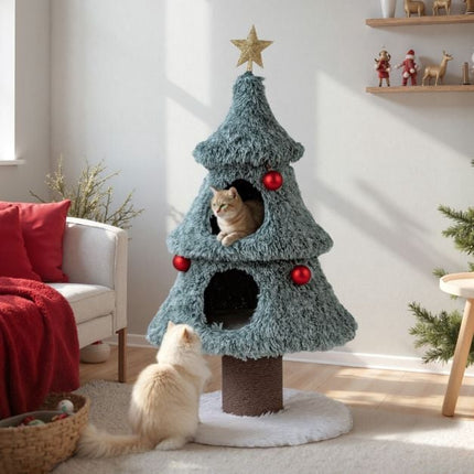 PAWROOM - Juleklatre 122 cm, 2 leiligheter, klorebrett