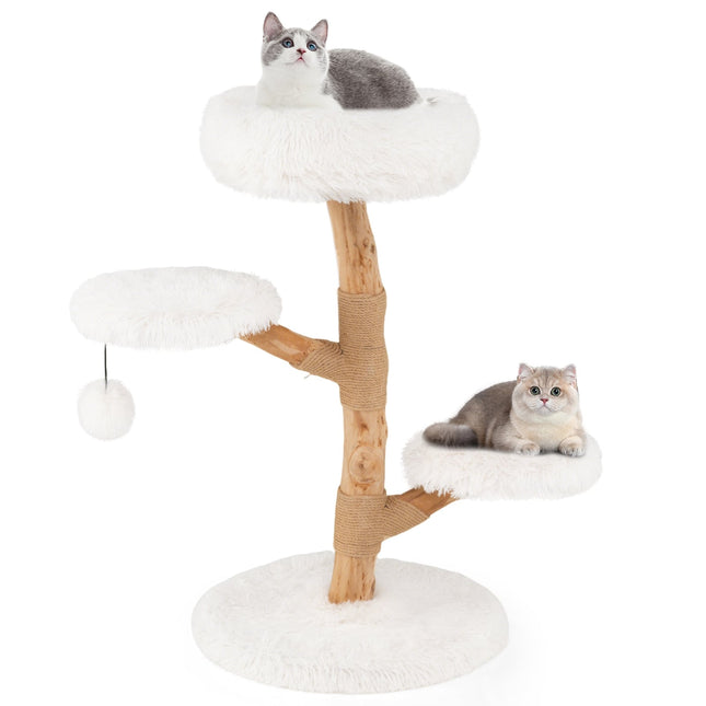PAWROOM - Klosetårn, 90 cm, pæretre, hvitt, flere nivåer