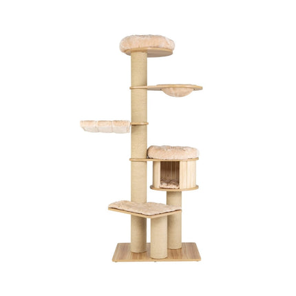 PAWROOM - 191 cm klotre i tre med hengekøye og hule