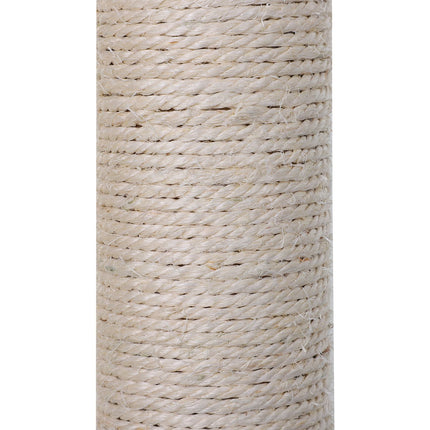 PAWROOM - Klatretre Grå Kattetre Skrapestolpe Med Sisal-Søyle Og Plysjhengekøye, 50X36X70Cm