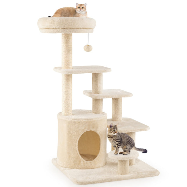 PAWROOM - Flernivås klostre med hule, sisalstolper, 102 cm
