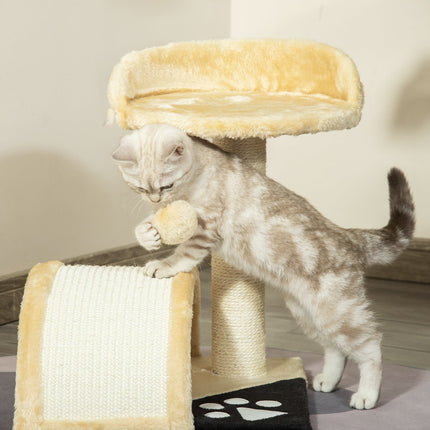 PAWROOM - Cat scratching post with sisal rope, Beige, 35.5x37x46cm