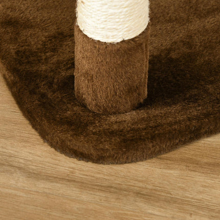 PAWROOM - XXL Multi-level cat tree with hammock and cave, brown