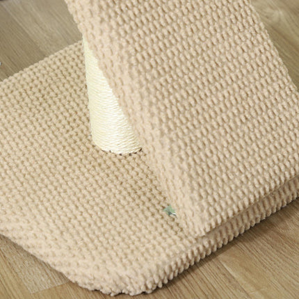 PAWROOM - Cat scratching post, 54 cm sisal, cream white with play ball
