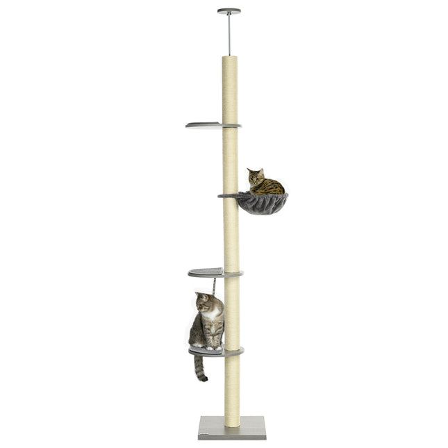PAWROOM - Adjustable roof scraper pole, 230-250 cm, grey/cream