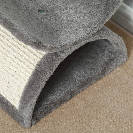 PAWROOM - Cat scratching post with play ball, 40x30x43 cm, light grey