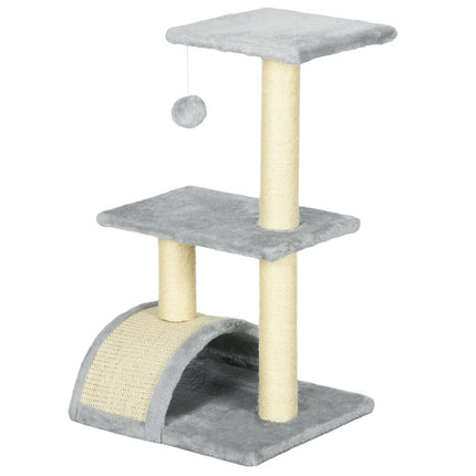 PAWROOM - Cat Tree with Sisal Posts & Plush Balls, 72 cm