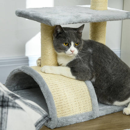 PAWROOM - Cat Tree with Sisal Posts & Plush Balls, 72 cm