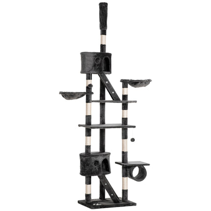 PAWROOM - Adjustable cat tree at ceiling height with scratching post