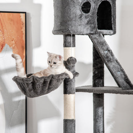 PAWROOM - Adjustable cat tree at ceiling height with scratching post