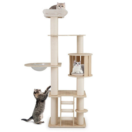 PAWROOM - Klotre 185 cm med tykke stolper, gjemmested og kapsel