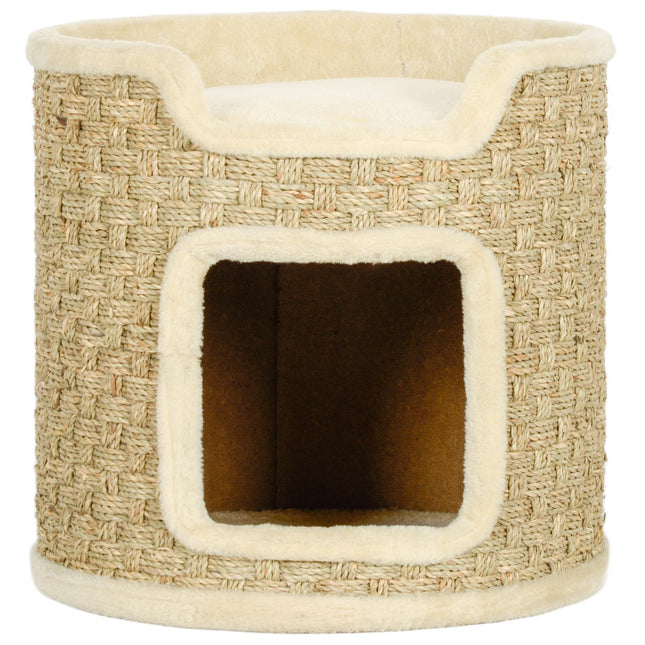 PAWROOM - Cat Tower - 37 cm Sisal barrel, double level, Khaki