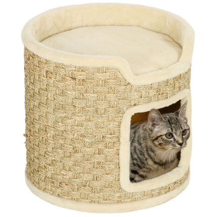 PAWROOM - Cat Tower - 37 cm Sisal barrel, double level, Khaki