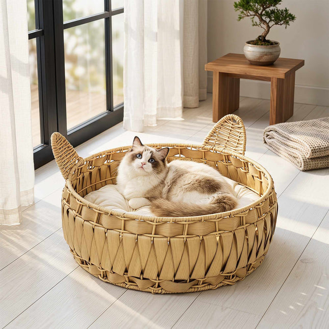 PAWROOM - Katteseng i rotting, avtakbar pute, opptil 10 kg