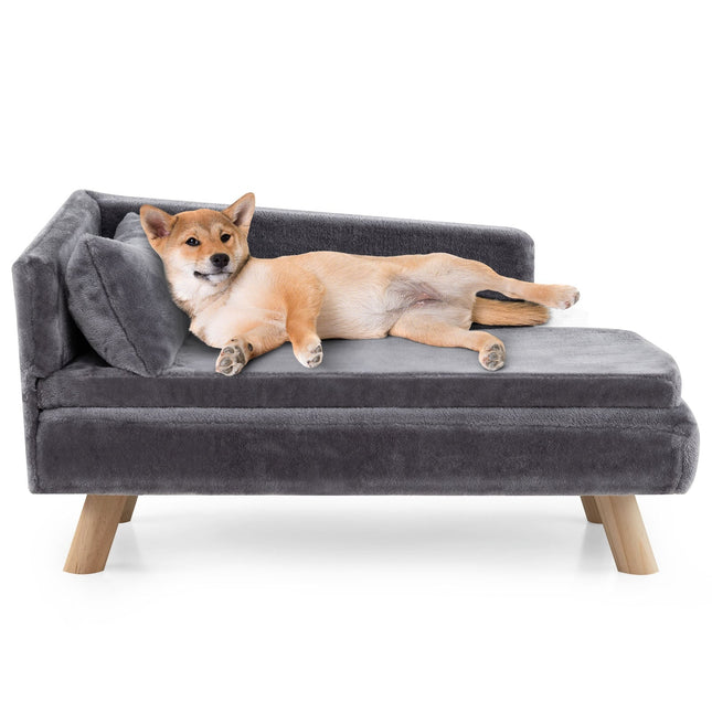 PAWROOM - Elevated Pet Sofa for Small & Medium Dogs, Cats, Gray
