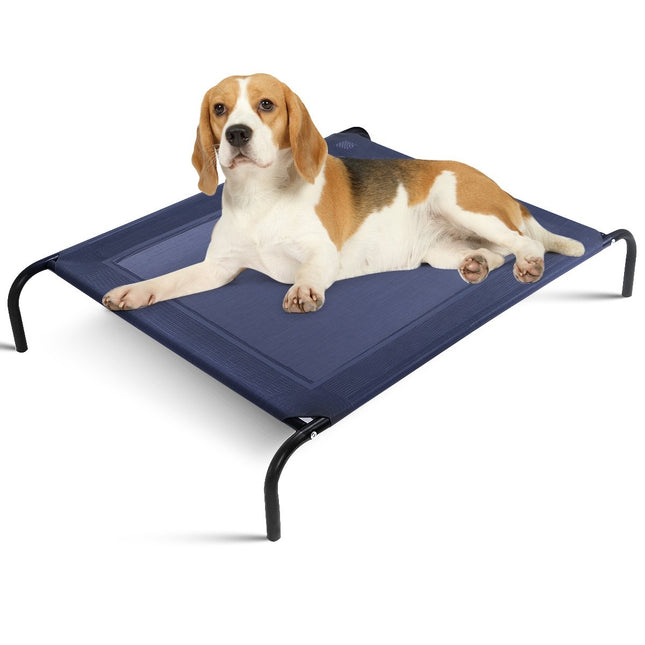 PAWROOM - Hundeseng hage hundeseng utendørs hundesofa grå 110 x 80 x 18 cm metall