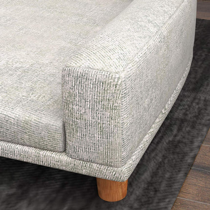 PAWROOM - Hundesofa, kjæledyrsofa Kattesofa med pute, hundeseng for store hunder, hundesofa med hevet design, hundestol med treben, grå, 98 x 67 x 25 cm