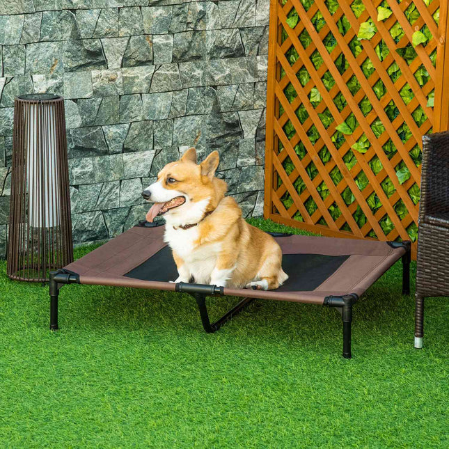 PAWROOM - Outdoor dog bed & sofa bed, coffee brown, 92x76x18cm