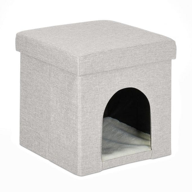 TASSORA - Sammenleggbar kattegrop beige