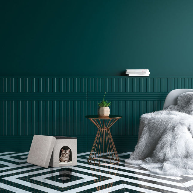 TASSORA - Sammenleggbar kattegrop beige