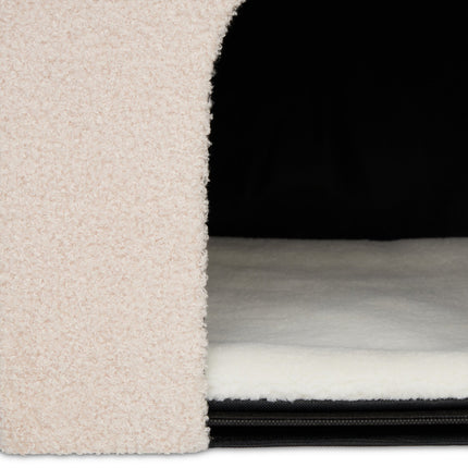 TASSORA - Beige kattegrop med skrapeoverflate