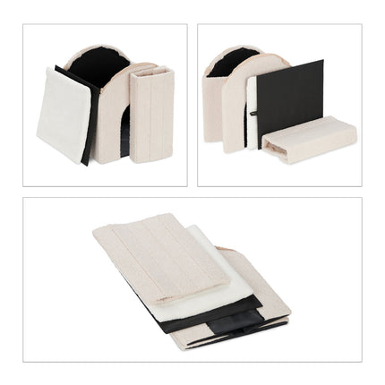 TASSORA - Beige kattegrop med skrapeoverflate