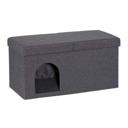 TASSORA - Cat Cave in Grey with Lid