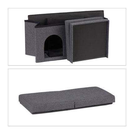 TASSORA - Cat Cave in Grey with Lid
