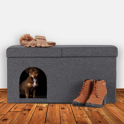 TASSORA - Cat Cave in Grey with Lid