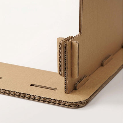 TASSORA - Kattehus i papp, XL slott i 3 etasjer, verktøyfritt