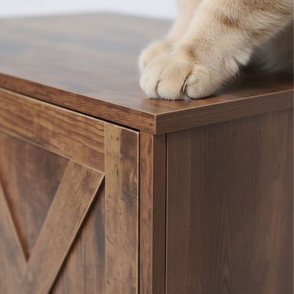 TASSORA - Cat Litter Cabinet with Side Entrance and Divider