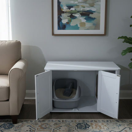 TASSORA - Cat Litter Cabinet with Mat - Wood-Effect, Multi-Use