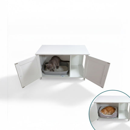 TASSORA - Cat Cabinet with Litter Tray Storage and Ventilation