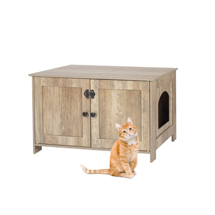 TASSORA - Cat Cabinet with Litter Tray Hideaway and Ventilation